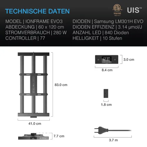 AC Infinity IONFRAME EVO3 280W Grow-LED kaufen
