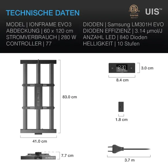 AC Infinity IONFRAME EVO3 280W Grow-LED kaufen