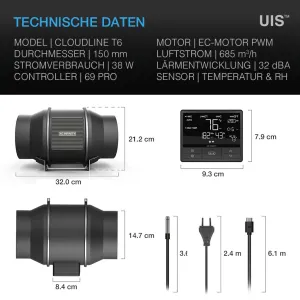 AC Infinity Cloudline Pro T6 150mm kaufen 2